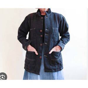 Auntie Oti Selvedge Denim Jacket - Black sz 1